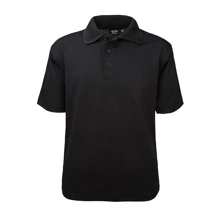 AKWA 1342-AQD Men's Aqua-Dry Polo - Black