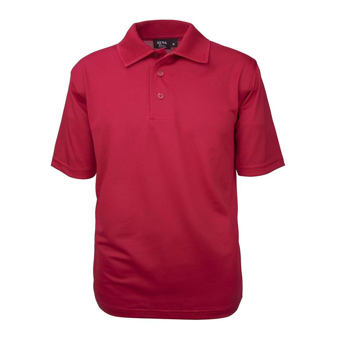 AKWA 1342-AQD Men's Aqua-Dry Polo - Red
