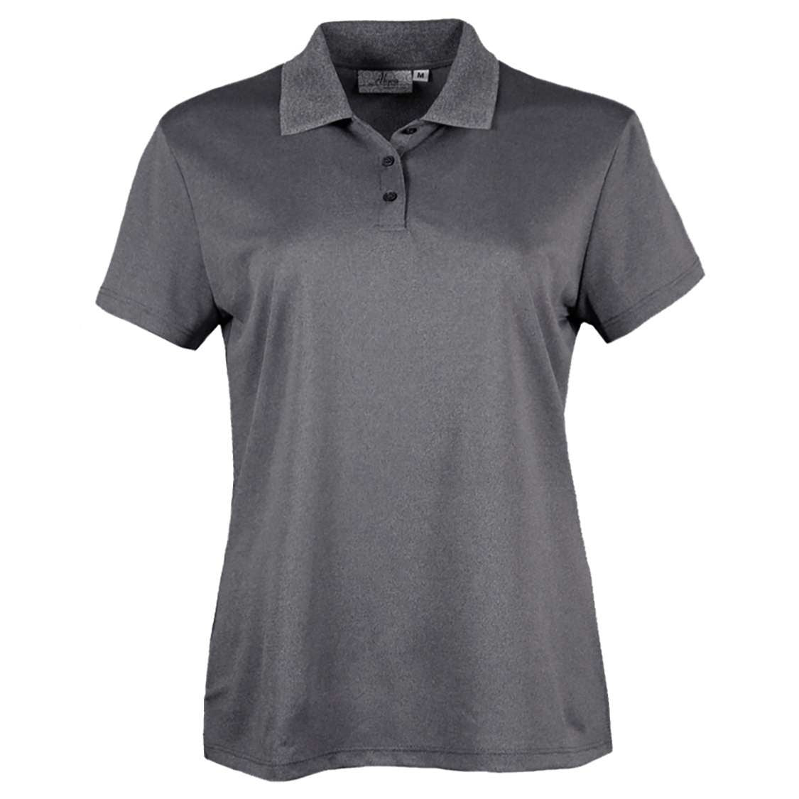 AKWA 234-AQD Ladies' Aqua-Dry Polo - Heather Charcoal
