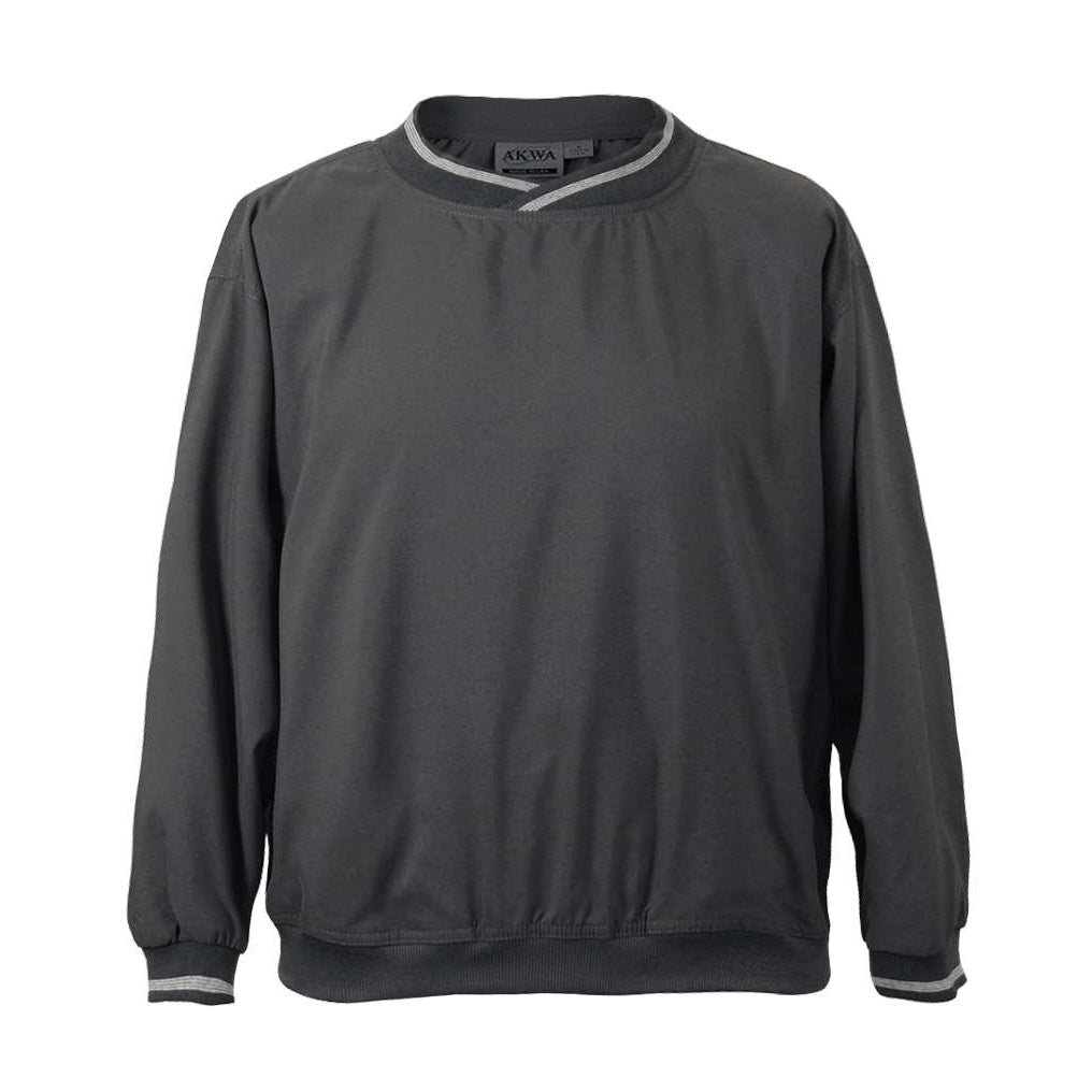 AKWA 9013-MFI Microfiber Pullover Windshirt - Charcoal
