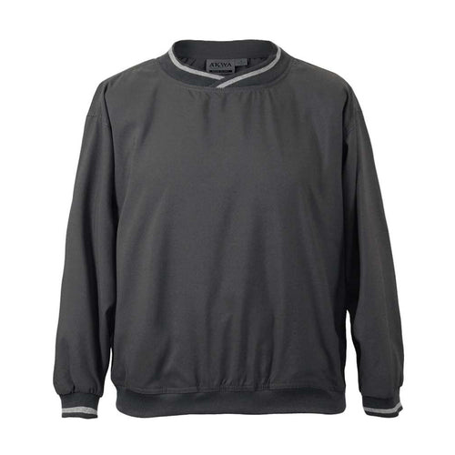 AKWA 9013-MFI Microfiber Pullover Windshirt - Charcoal