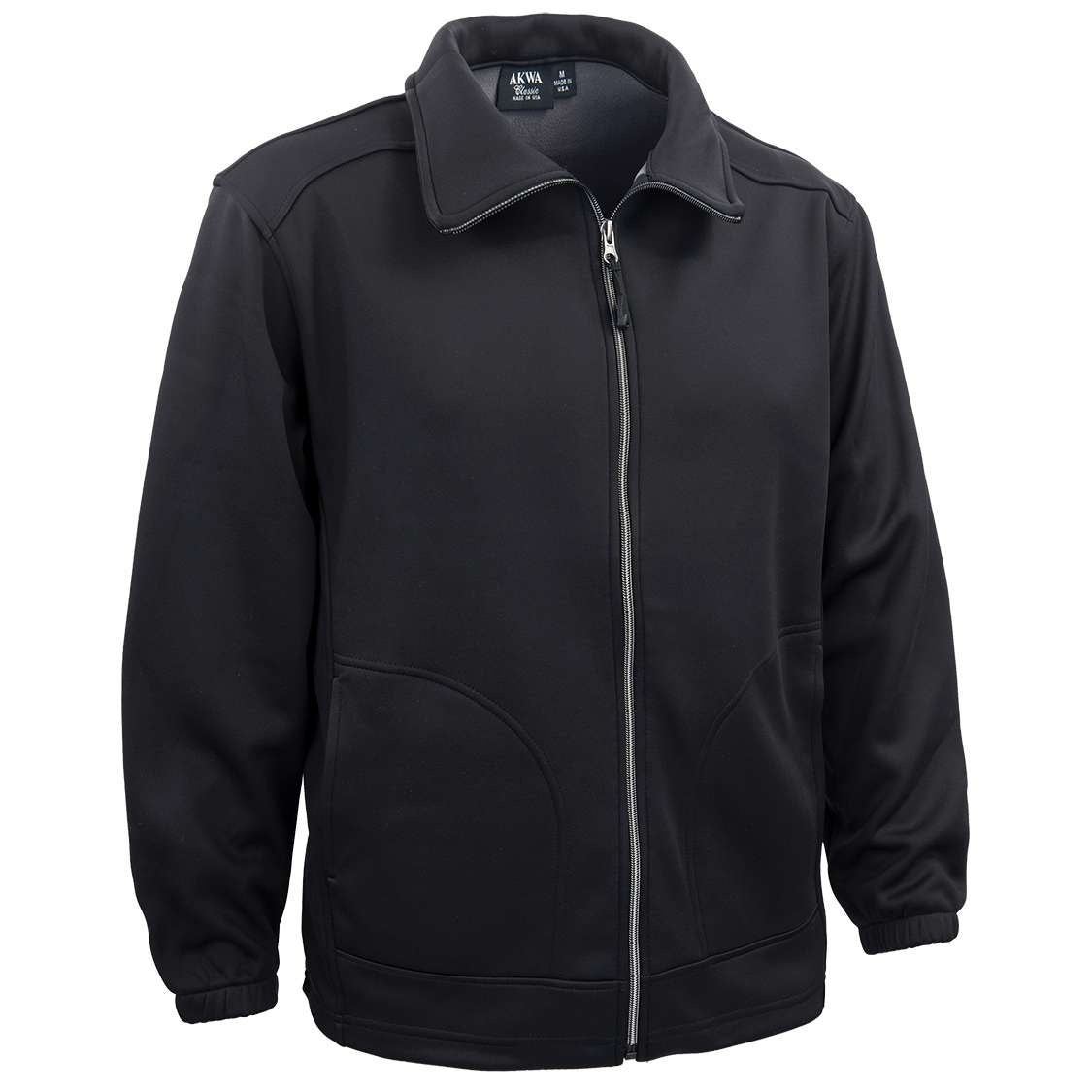 AKWA 9679-SSF Men's Soft Shell Fleece Full Zip Jacket - Black