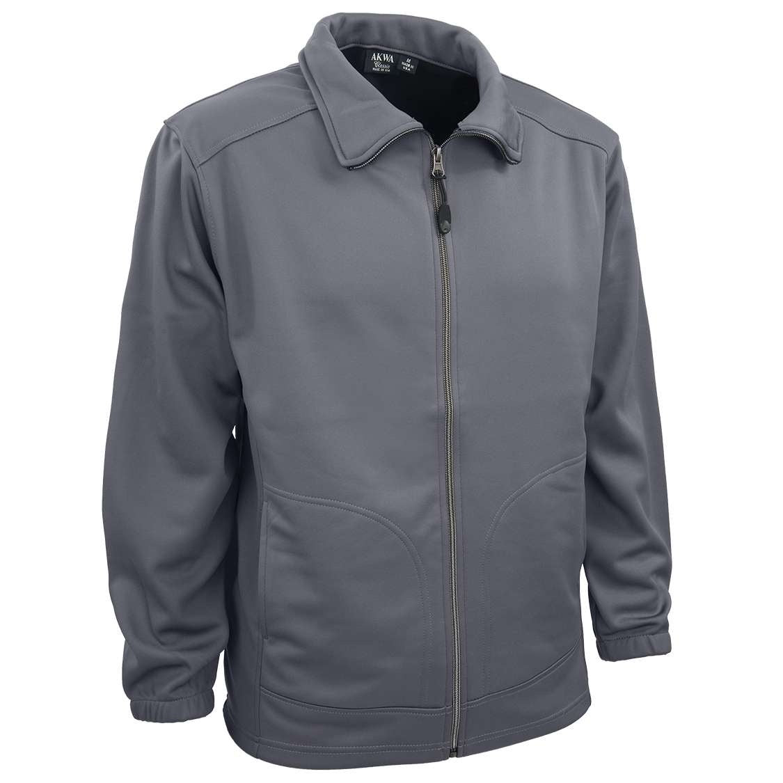 AKWA 9679-SSF Men's Soft Shell Fleece Full Zip Jacket - Charcoal