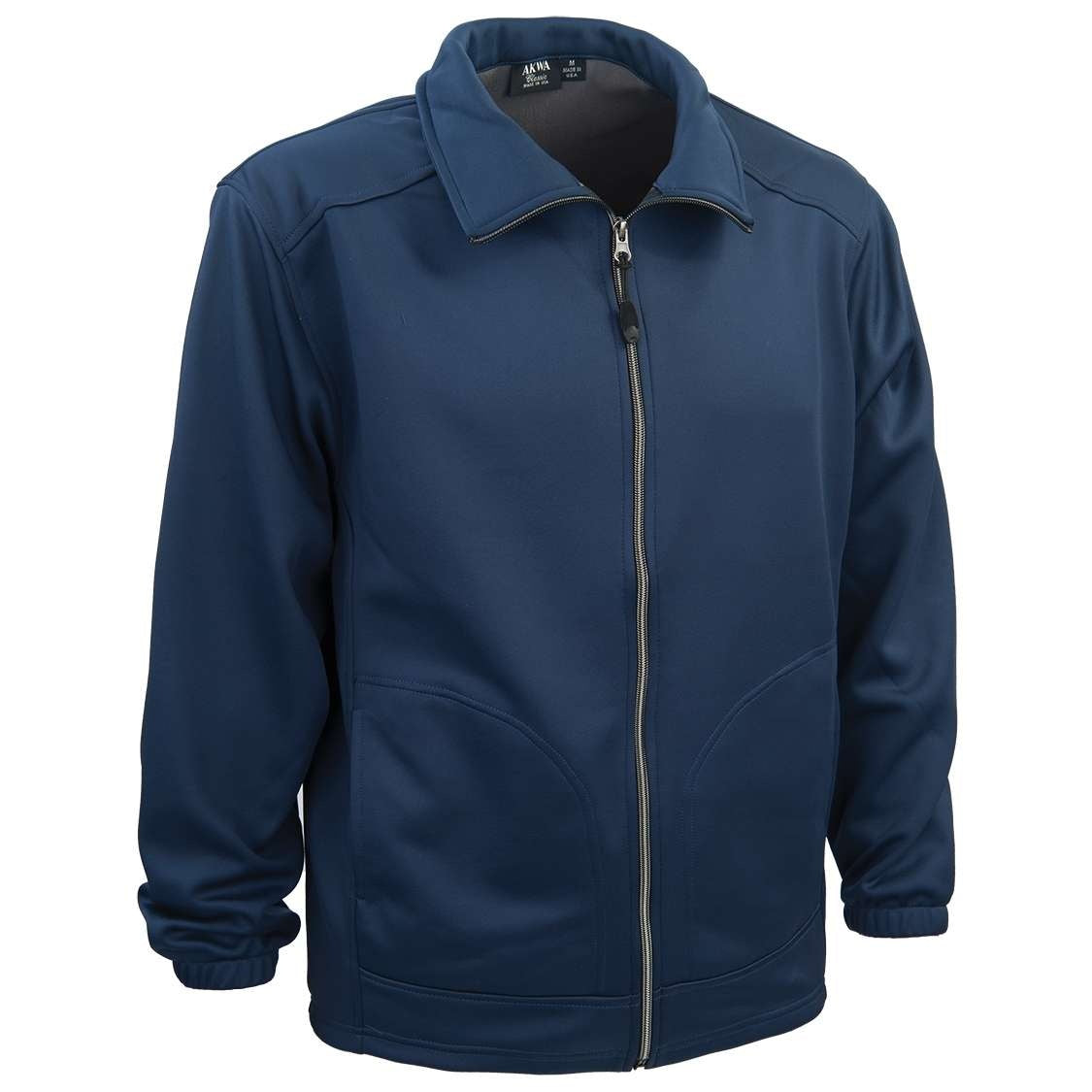 AKWA 9679-SSF Men's Soft Shell Fleece Full Zip Jacket - Navy