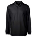 AKWA LS1342-AQD Men's Aqua-Dry L/S Polo - Black